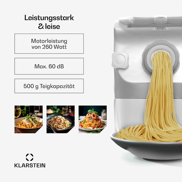 Image du produit Klarstein Elektrische Pastamaschine mit 7 Aufsätzen