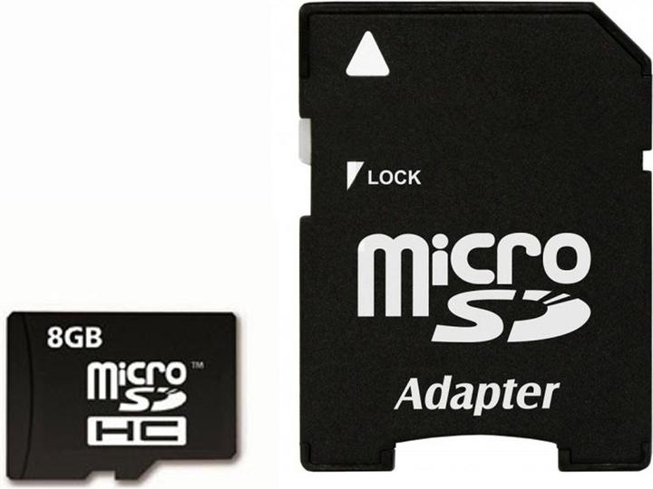Image du produit IMRO Carte Micro-SD 8 GB - carte mémoire + adaptateur (8 Go, microSD)