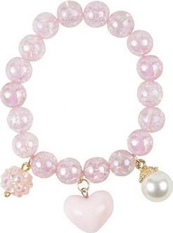 Actual product image Great Pretenders Creative Education84083 Pink Heart Bobble Bracelet
