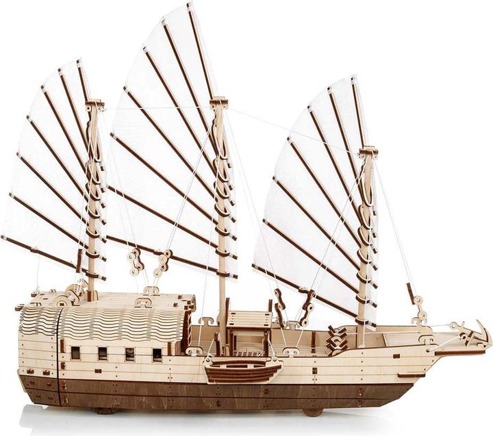 Image du produit Eco Wood Art Kit de maquette 3D en bois - Ancien voilier asiatique (Djong)