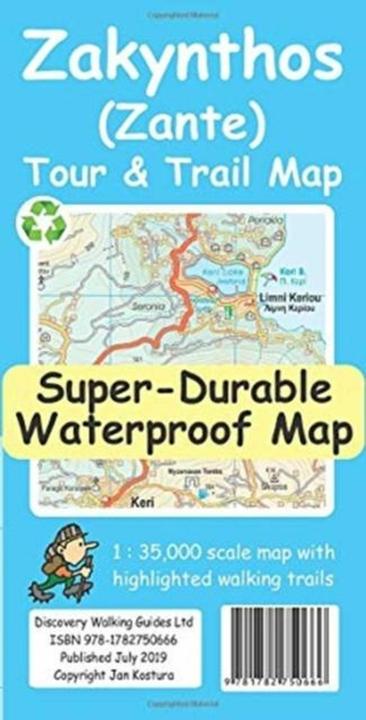 Produktbild Zakynthos (Zante) Tour & Trail Super-Durable Map