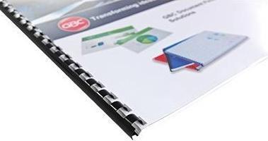 Actual product image GBC Plastic binder spine round