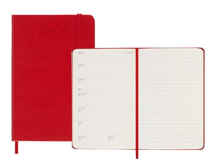 Actual product image Moleskine Schüleragenda Hard Cover Weekly Notebook (9 x 14 cm, English)