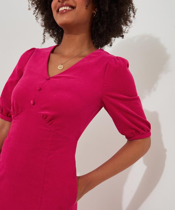 Image du produit Joe Browns Robe en velours côtelé vintage à manches bouffantes (36)