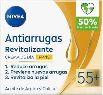 Actual product image NIVEA Revitalizing Anti-Wrinkle Day Cream 55+ SPF 15 50ml (50 ml, Day cream, SPF 15)