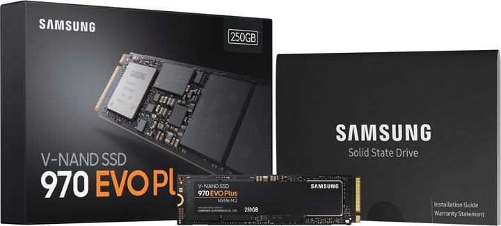 Actual product image Samsung 970 EVO Plus (250 GB, M.2 2280)