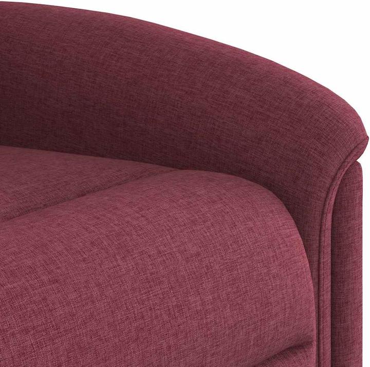 Actual product image VidaXL Massage chair with stand-up aid wine red fabric