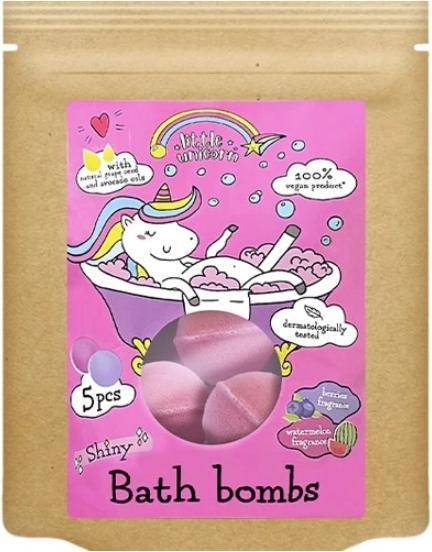 Image du produit little unicorn Petites balles de bain licorne, 5 x 50 g