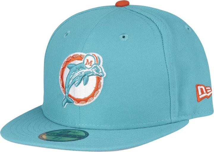 Image du produit New Era 59Fifty Cap - NFL RETRO Miami Dolphins aqua (7 1/8)