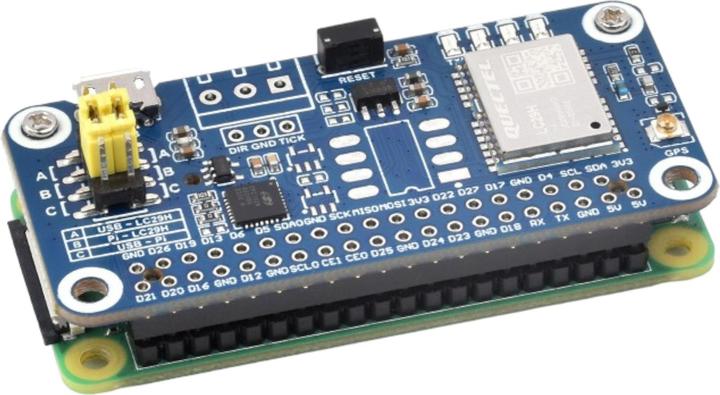 Actual product image WaveShare GPS-RTK Rover LC29H(DA) Dual-band L1+L2 for Raspberry Pi