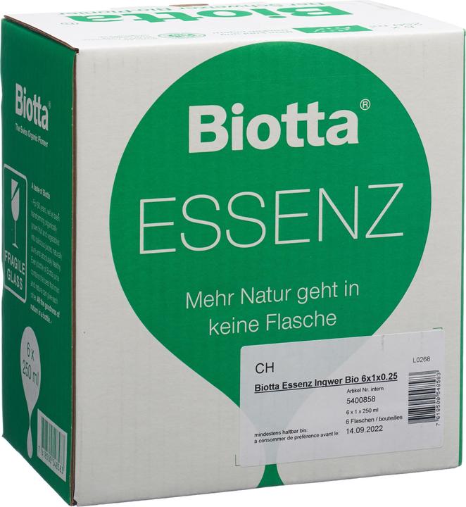 Biotta Essenz Ingwer Bio (6 x 25 cl)