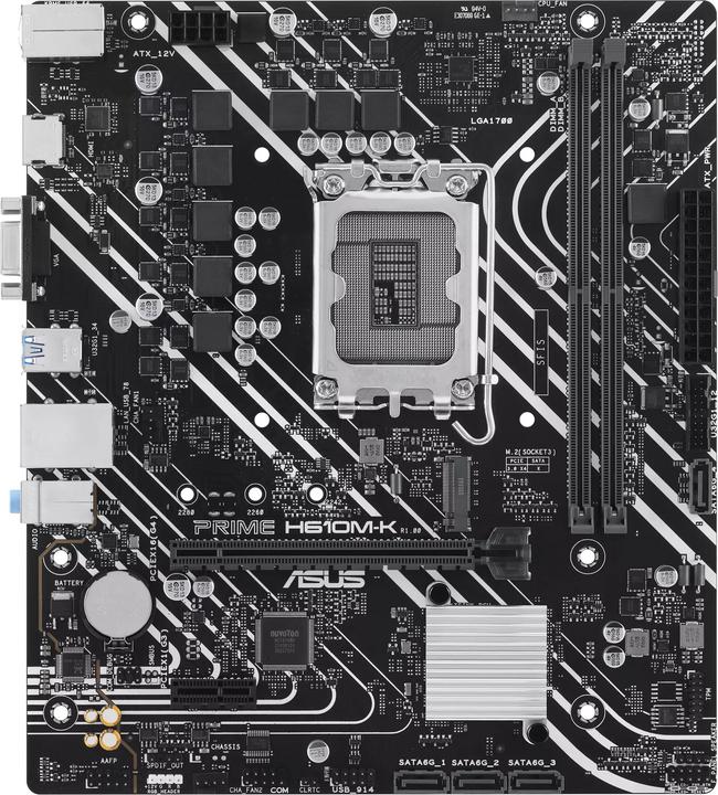 Actual product image ASUS MB PRIME -K Intel,1700,DDR5,mATX (LGA 1700, Intel H610, mATX)