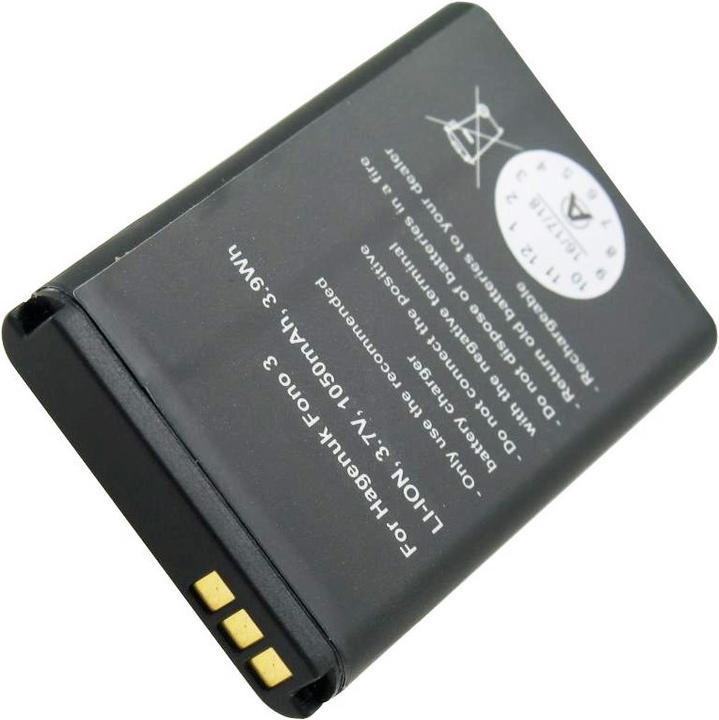 Actual product image hagenuk Fono 3 Battery, BP-MPB16, DR6-2009, DR11-2009