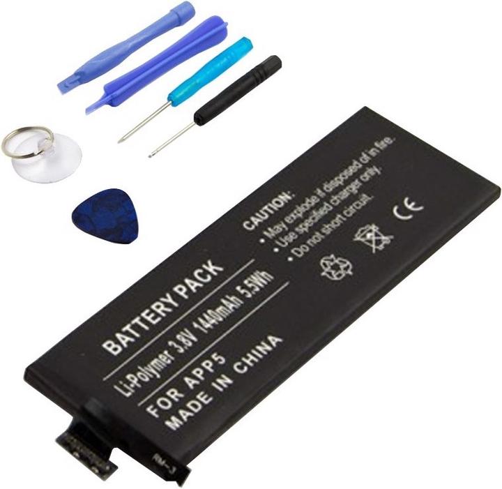 Actual product image AccuCell Apple iPhone 5 battery 616-0611, 616-0613, A1429