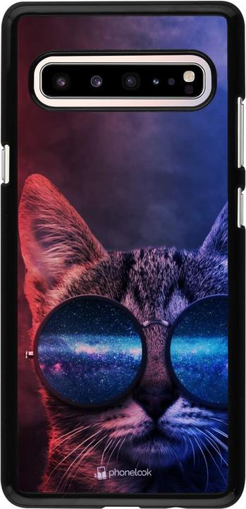 Produktbild PhoneLook Hülle Red Blue Cat Glasses (Samsung Galaxy S10 5G)