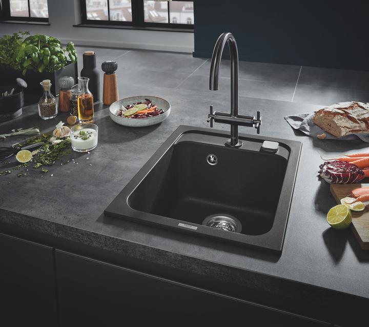 Actual product image Grohe Two-handle sink mixer ATRIO 1/2" C-outlet su-st