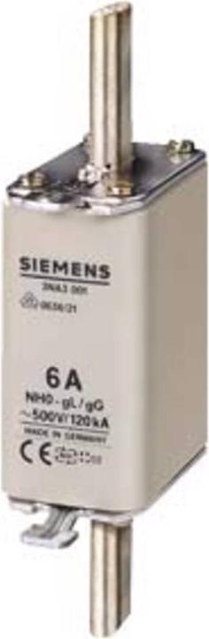 Image du produit Siemens Cartouche fusible HPC NH0 A gG Un AC Un DC (Fusible diazé, 20 A)