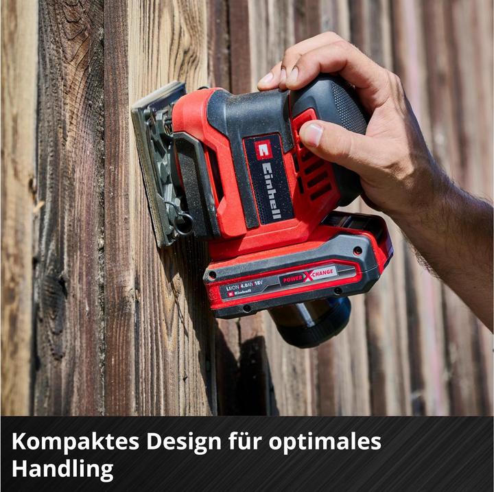 Immagine prodotto Einhell Levigatrice manuale a batteria TE-OIS 18/113 Li - Solo (Levigatrice orbitale)