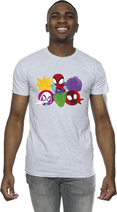 Image du produit - T-shirt SPIDEY AND HIS AMAZING FRIENDS FACES - Homme (3XL)