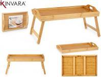 Produktbild Kinvara Bambustablett mit klappbaren Beinen 50x30x21cm