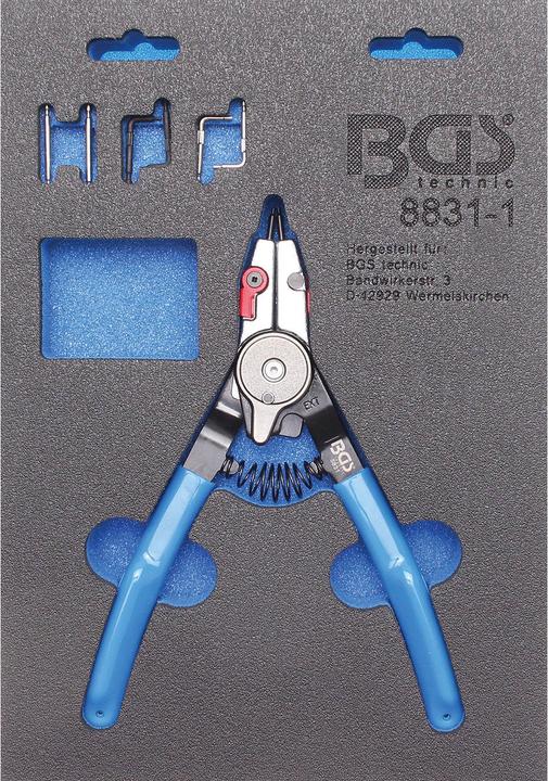 Produktbild BGS Sprengringzange für Aussen-/Innensprengringe auswechselbare Spitzen 180 mm (180 mm)