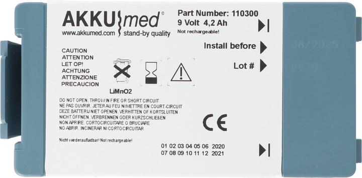 Image du produit XCell Lithiumbatterie passend für Philips Heartstart HS1, FRx M5070A (1 pcs, 4200 mAh)