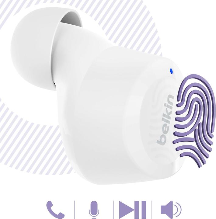 Produktbild Belkin Auc009btwh Soundform Bolt True (keine Geräuschunterdrückung, 19 h, Kabellos)