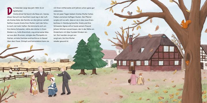 Image du produit Greta wartet auf Weihnachten - Wie der Adventskranz erfunden wurde (Allemand, Nadine Hasselwander Sabine Wiediger, 2024)