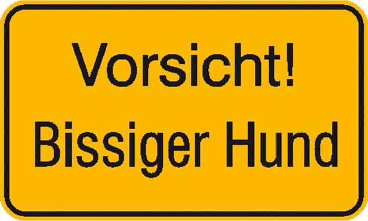 Produktbild SafetyMarking Hinweisschild Vorsicht Bissiger Hund