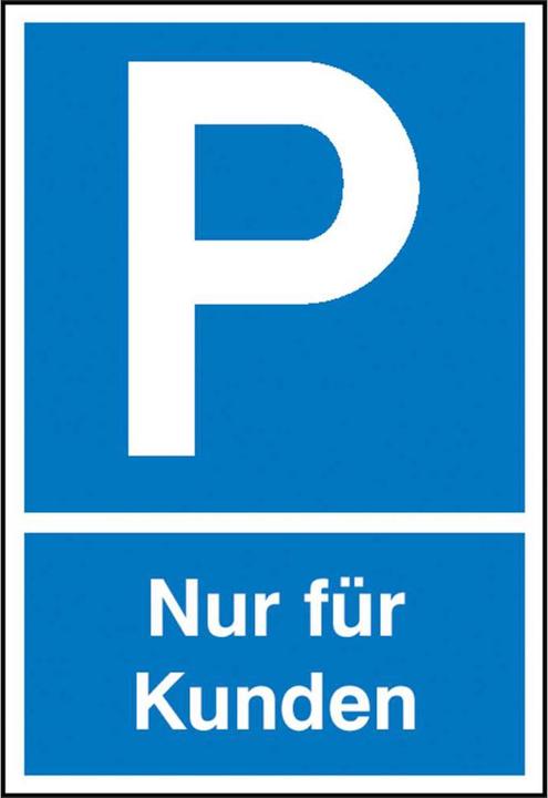Actual product image SafetyMarking Parking sign P For customers only
