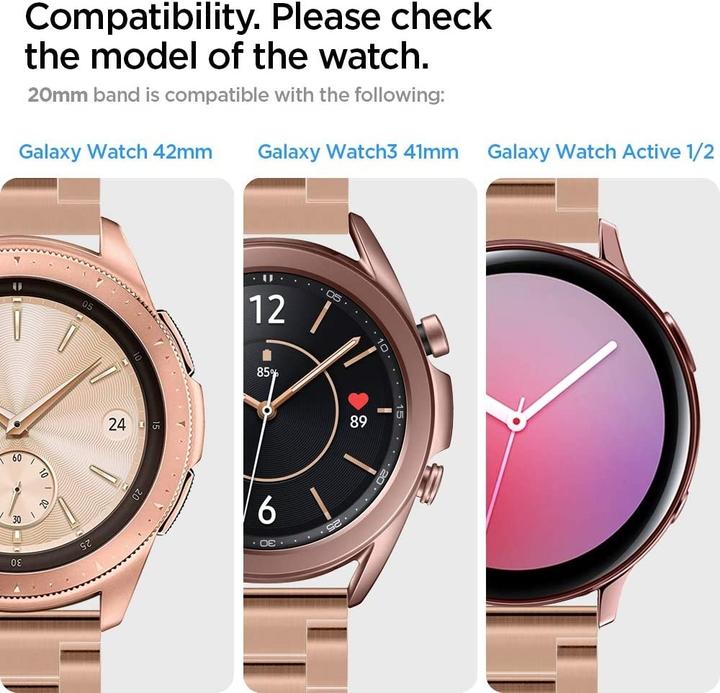 Produktbild Strap-it Lederarmband (20 mm, Leder, Galaxy Watch Active)