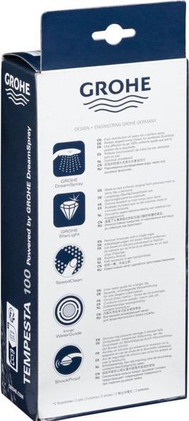 Immagine prodotto Grohe Doccia Tempesta 100 (2 Tipi di raggi, 16.50 l/min)