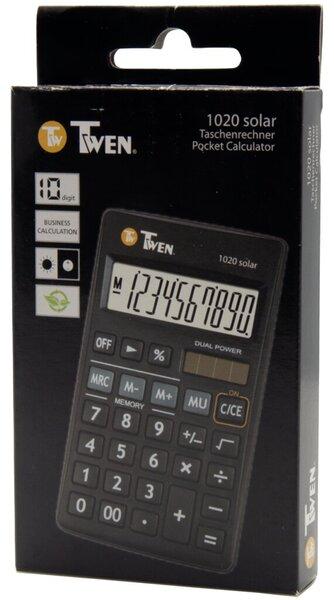 Actual product image Twen Calculator 1020 solar Display size: 1 Colour: black (Batteries)