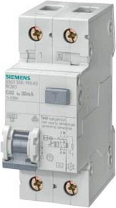 Siemens Residual current circuit breaker kAN Type AC 30 mA BChar A Un AC