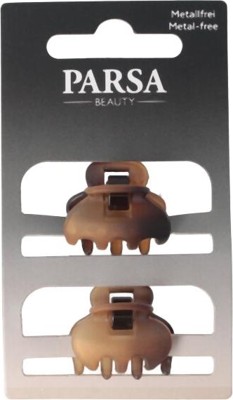 Immagine prodotto Parsa Beauty PARSA fermacapelli Avana, opaco Piccolo, 2 pezzi senza metallo (2 pz.)