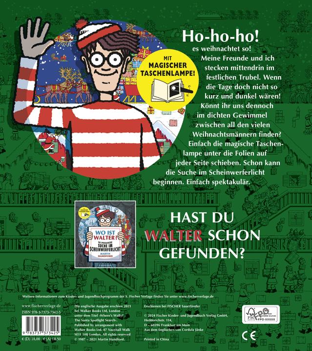 Immagine prodotto Wo ist Walter? Weihnachten - die grosse Scheinwerfersuche (Tedesco, Martin Handford, 2024)