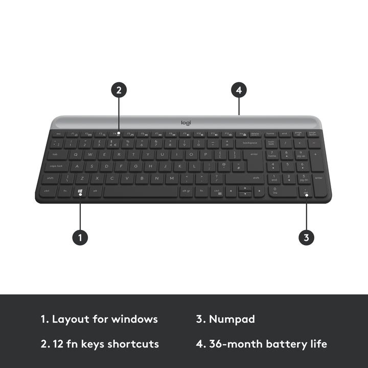 Produktbild Logitech MK470 Combo (CH, Kabellos)