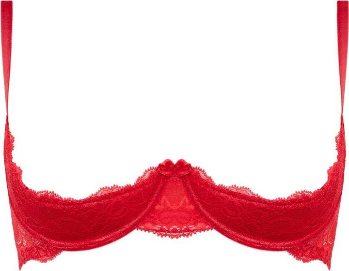 Actual product image Christine Le Duc Lace 1/4 cup Bra Marzia - Red (XL, Single pack)