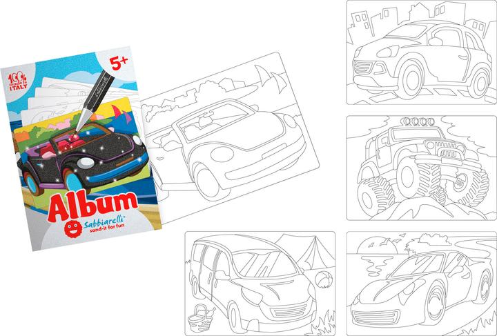 Image du produit Sabbiarelli Sand-it for Fun Album Cars, 5 motifs (15 x 20 cm)