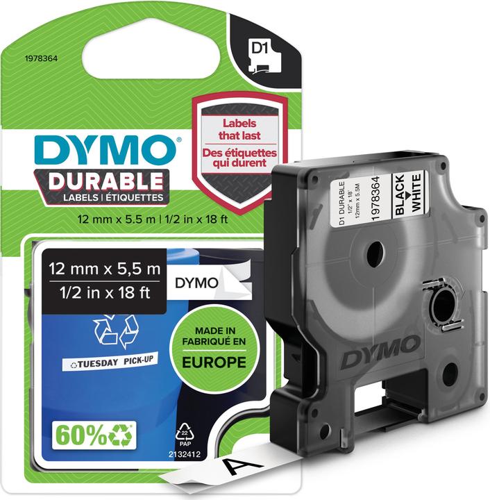 Produktbild Dymo Hochleistungsbänder (1.20 cm, Mehrfarbig)