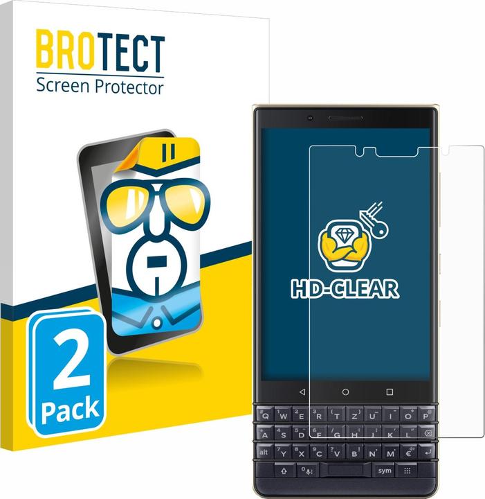 Produktbild BROTECT Schutzfolie Displayschutz Klar (2 Stück, Blackberry KEY2 LE)