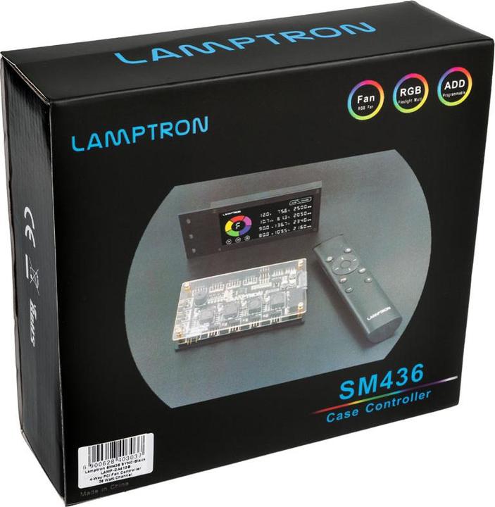 Immagine prodotto Lamptron SM436 Sync Edition PCI Controller per ventole e LED RGB - nero (4 Ventilatore)
