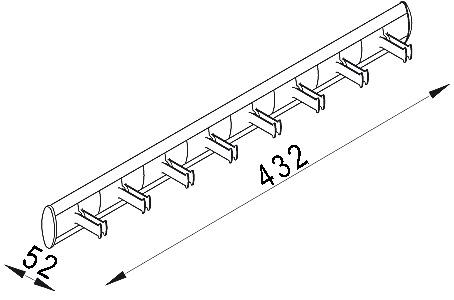 Produktbild Servetto Gürtelhalter SELF SYSTEM, Länge 432 mm