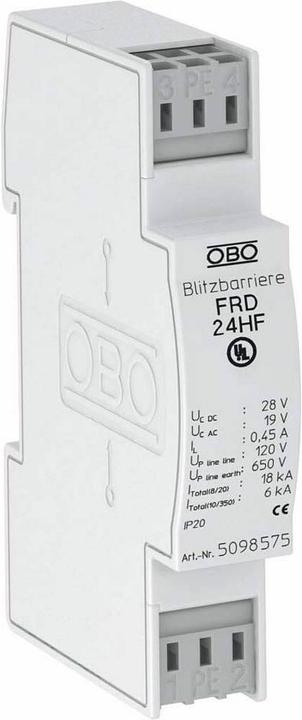 OBO Bettermann OBO FRD 24 HF Lightning barrier with HF applications 24VAC