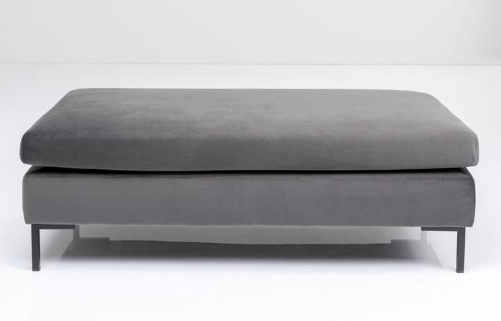 Immagine prodotto Kare Design Sgabello Gianni Velvet Grigio Nero (130 cm)