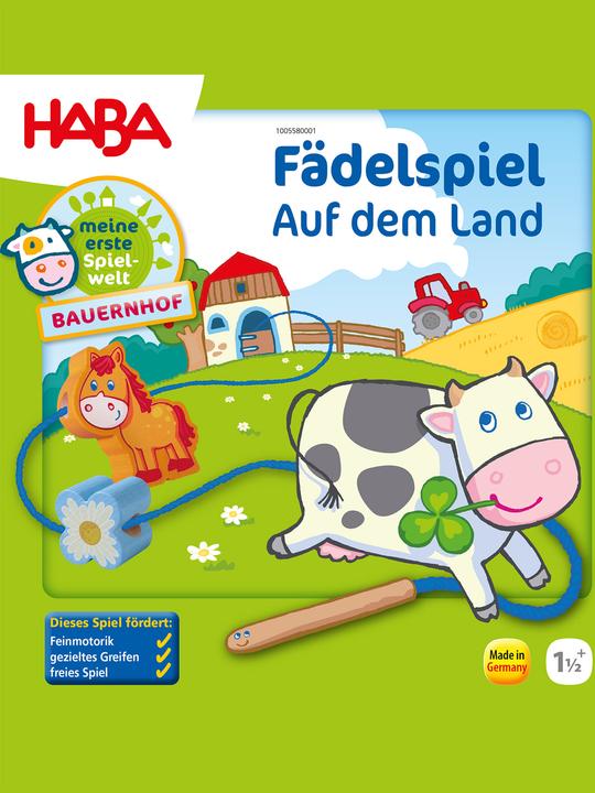 Actual product image Haba Threading game In the countryside (German)
