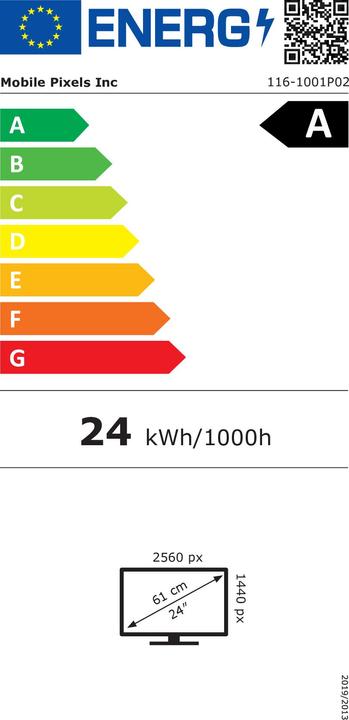 Energy Label Mobile Pixels Geminos X (2560 x 1440 pixels, 24")
