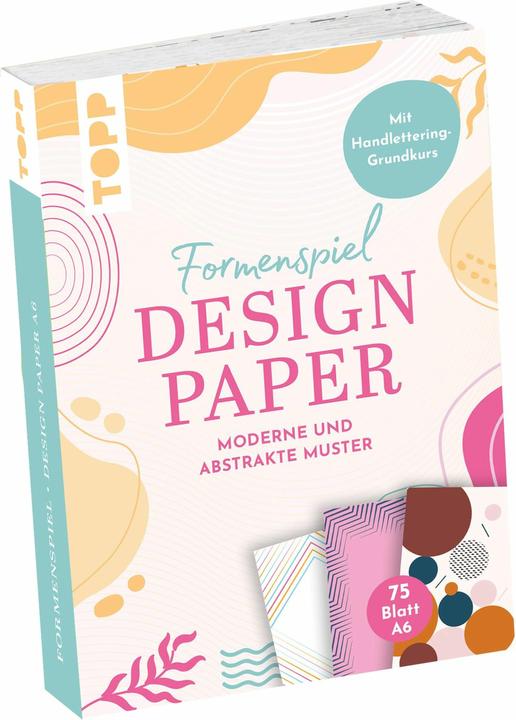 Actual product image Topp Design Paper A6 shape game. With basic hand lettering course