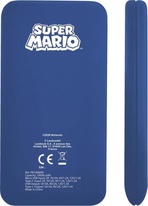 Immagine prodotto Lexibook Super Mario 10.000 mAh di ricarica veloce Power Bank