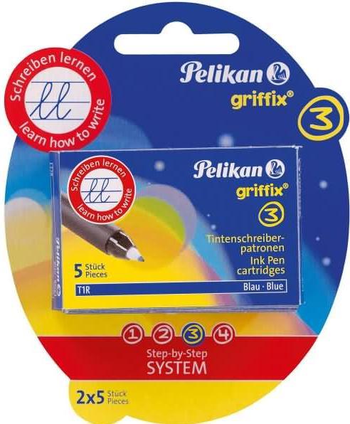Produktbild Pelikan Tintenpatrone Griffix Königsblau, 2 x 5 Stk. (Tintenfass, Königsblau)